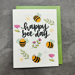 The Happy Bee-Day Card