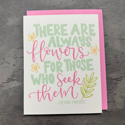 The Flowers Quote Card