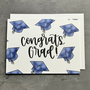 Congrats Grad! Greeting Card Katelyn Marie Lettering Congrats Grad! Greeting Card Katelyn Marie Lettering